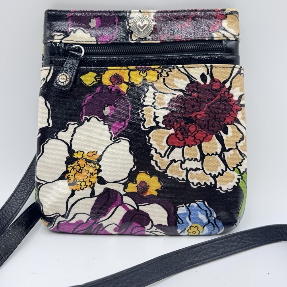 BRIGHTON EVER BLOOM Colorful Slim Flowered Crossbody bag Cell Phone Case Purse